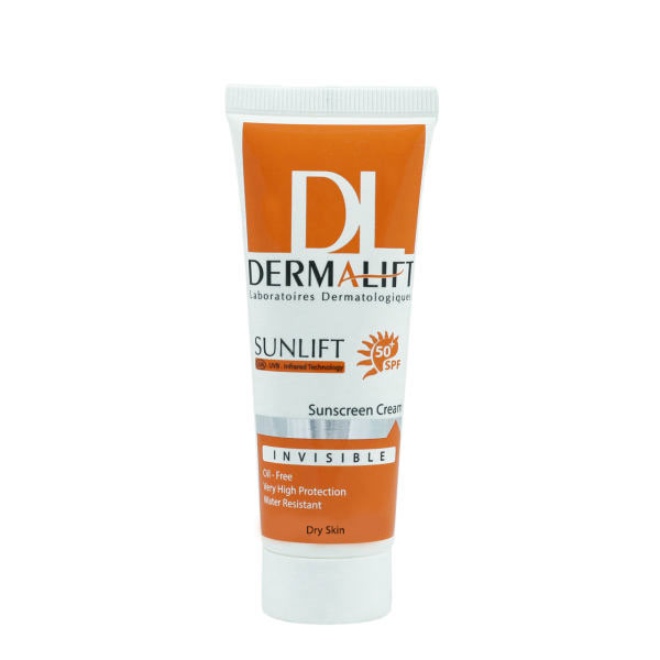کرم ضد آفتاب پوست خشک بی رنگ درمالیفت (Dermalift)