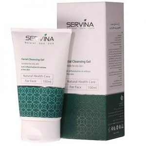 ژل شستشوی صورت سروینا مخصوص پوست چرب و مختلط Servina Facial Cleansing Gel Suitable For Oily Skin 150 ml