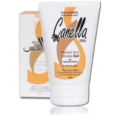 ژل ضد چروک گیاهی مخصوص انواع پوست کنلامکس Canella Max Herbal Anti Wrinkle Gel 120 ml