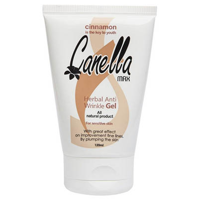 ژل ضد چروک گیاهی مناسب پوست های حساس کنلامکس Canella Max Herbal Anti Wrinkle Gel for Sensative Skin 120 ml