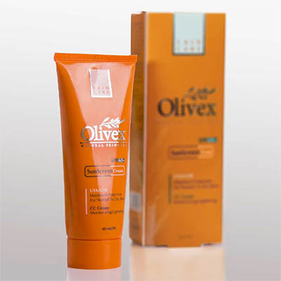 کرم ضد آفتاب رنگی پوست خشک الیوکس بژ 103 حجم 40 میلی لیتر Olivex Sunscreen Tinted Cream Number For Normal and Dry Skin 103 SPF60 40 ml