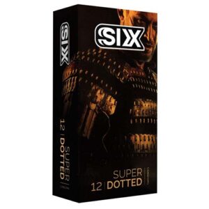 کاندوم سیکس مدل سوپر داتد Six Super Dotted Candom Pack Of 12