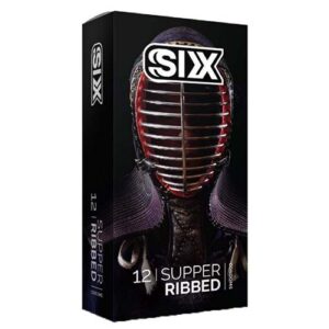 کاندوم سیکس مدل سوپر ریبد Six Super Ribbed Candom Pack Of 12
