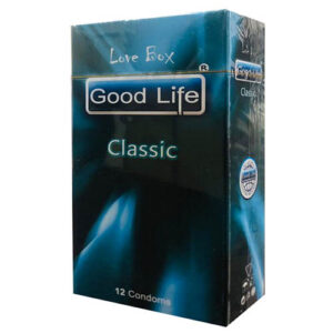کاندوم گودلایف مدل کلاسیک سری لاوباکس کد GO08 Good Life LoveBox Series Candom CLASSIC Pack Of 12
