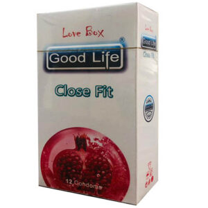 کاندوم گودلایف مدل کلوز فیت سری لاوباکس کد GO07 Good Life LoveBox Series Candom CLOSE FIT Pack Of 12