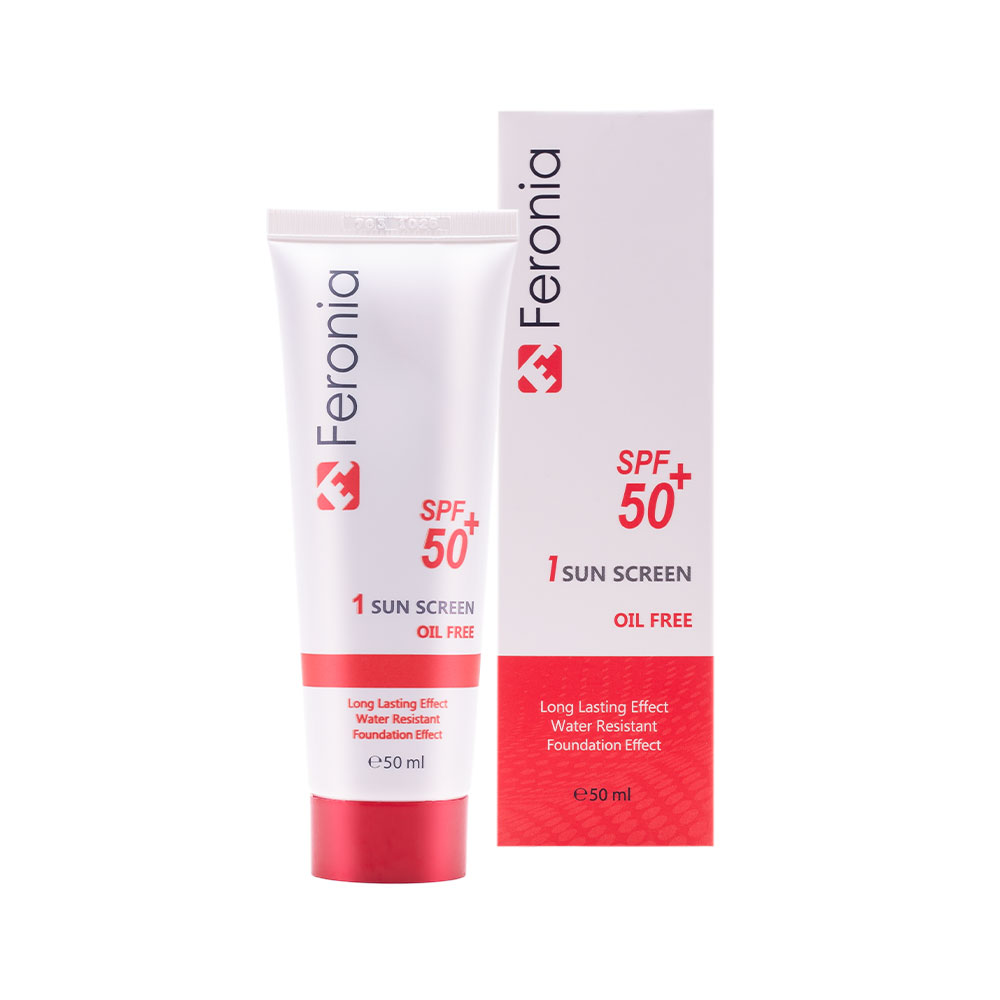 کرم ضد آفتاب فاقد چربی SPF50 رنگ روشن 1 فرونیا