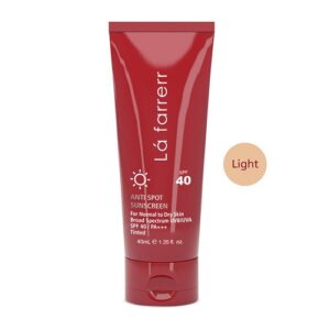 کرم ضد آفتاب و ضد لک رنگی (روشن) SPF40 پوست خشک لافارر