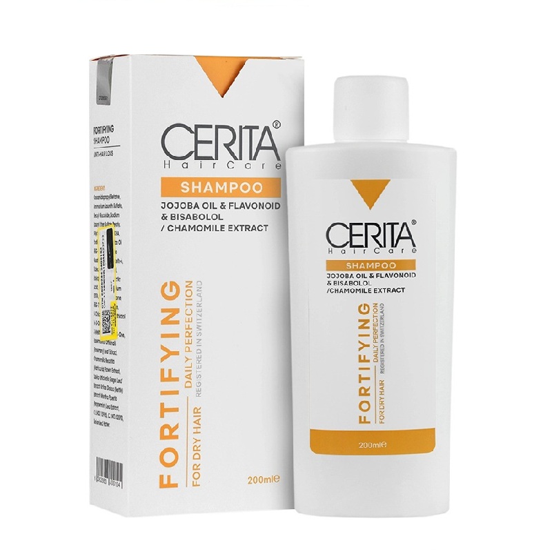 شامپو تقویت کننده و ضد ریزش موی خشک سریتا Cerita حجم 200mL شامپو تقویت کننده و ضد ریزش موی خشک سریت