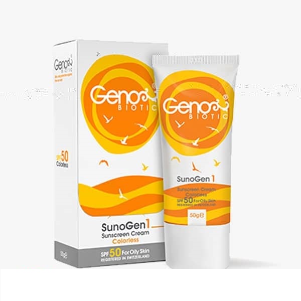 ضد آفتاب پوست چرب و مختلط بی رنگ SPF50 ژنو بایوتیک