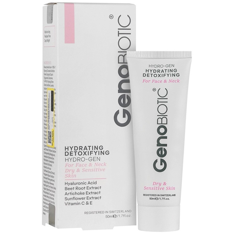 کرم رطوبت رسان پوست خشک و حساس ژنو بایوتیک حجم 50mL کرم رطوبت رسان ژنو بایوتیک