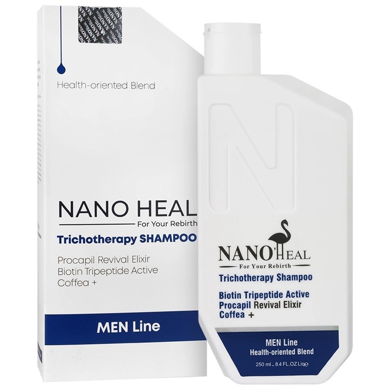شامپو ضد ریزش و تقویت کننده آقایان نانوهیل حجم 250mL شامپو ضد ریزش و تقویت کننده آقایان نانوهیل