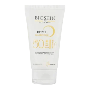 کرم ضد آفتاب بی رنگ بایو اسکین مناسب پوست چرب