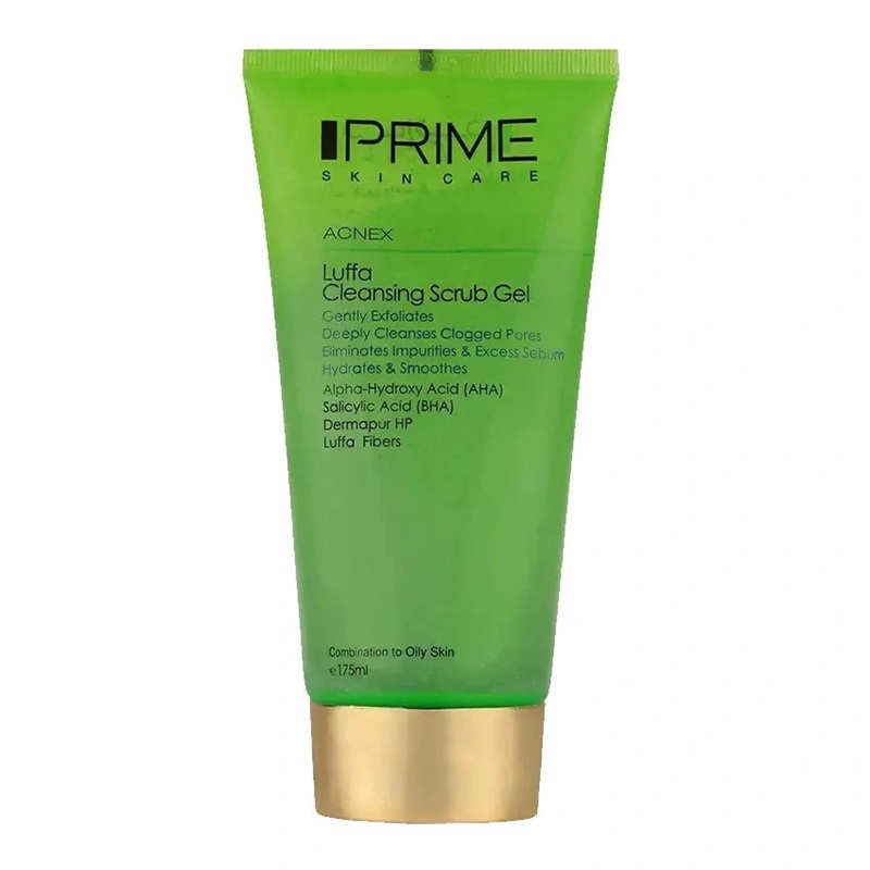 ژل پاک کننده پرایم مدل اسکراب مدل لوفا حجم 175mL ژل پاک کننده پرایم مدل اسکراب مدل لوفا