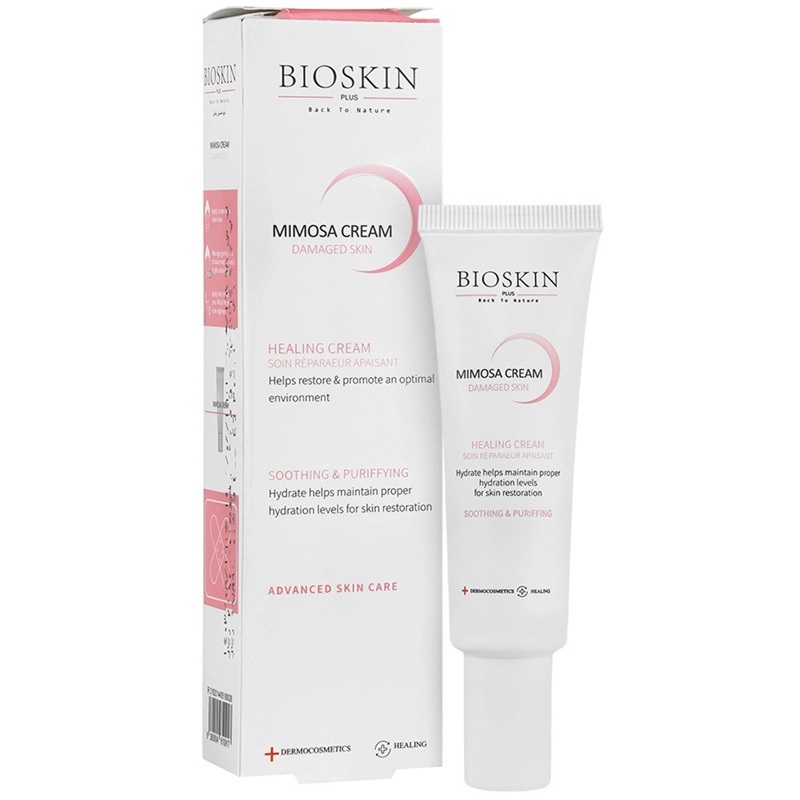کرم ترمیم کننده بایو اسکین حاوی عصاره میموزا حجم 30mL کرم ترمیم کننده بایو اسکین حاوی عصاره میموزا