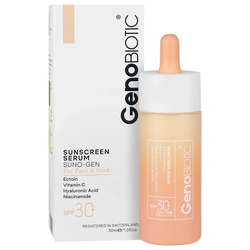 سرم ضد آفتاب ژنو بایوتیک حجم 30mL سرم ضد آفتاب ژنو بایوتیک