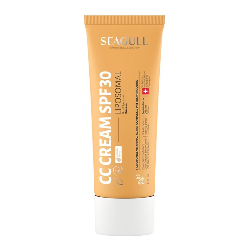 CC کرم SPF30 سی گل مناسب پوست چرب حجم 50mL CC کرم SPF30 سی گل