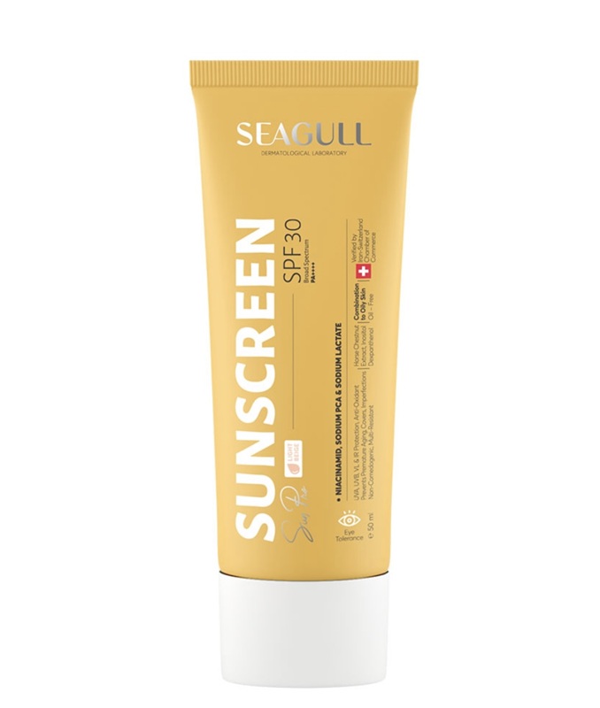 کرم ضد آفتاب رنگی SPF30 سی گل فاقد چربی حجم 50mL کرم ضد آفتاب رنگی SPF30 سی گل فاقد چربی