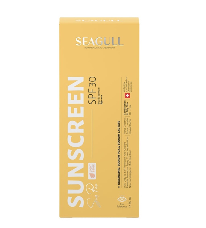 کرم ضد آفتاب رنگی SPF30 سی گل فاقد چربی حجم 50mL کرم ضد آفتاب رنگی SPF30 سی گل فاقد چربی