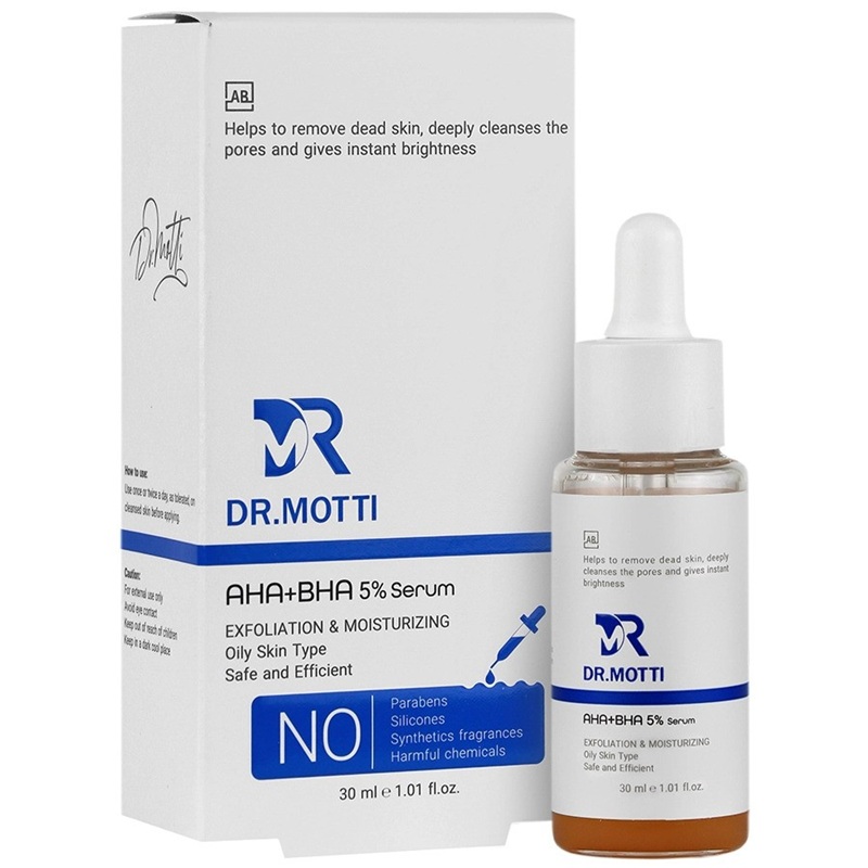 سرم لایه بردار 5% دکتر متی مناسب پوست خشک حجم 30mL سرم لایه بردار 5% دکتر متی مناسب پوست خشک