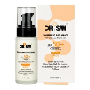 ژل کرم ضد آفتاب بی رنگ دکتر سام پوست چرب SPF50