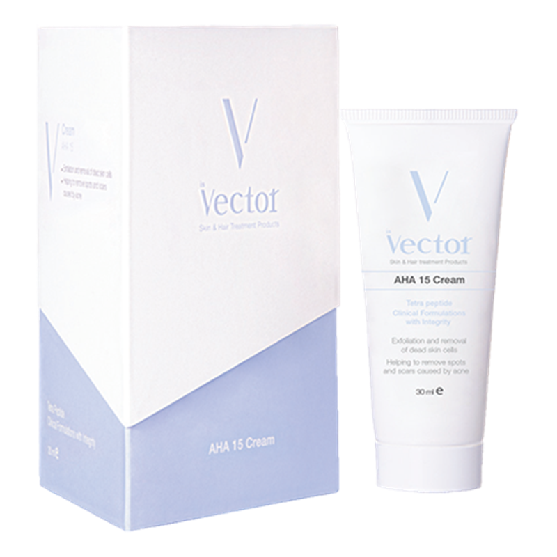 کرم لایه بردار AHA 15% وکتور حجم 30mL کرم لایه بردار AHA 15% وکتور