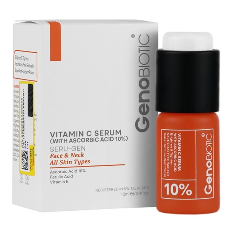 سرم ویتامین C ژنو بایوتیک حاوی اسکوربیک اسید حجم 12mL سرم ویتامین C ژنو بایوتیک حاوی اسکوربیک اسید