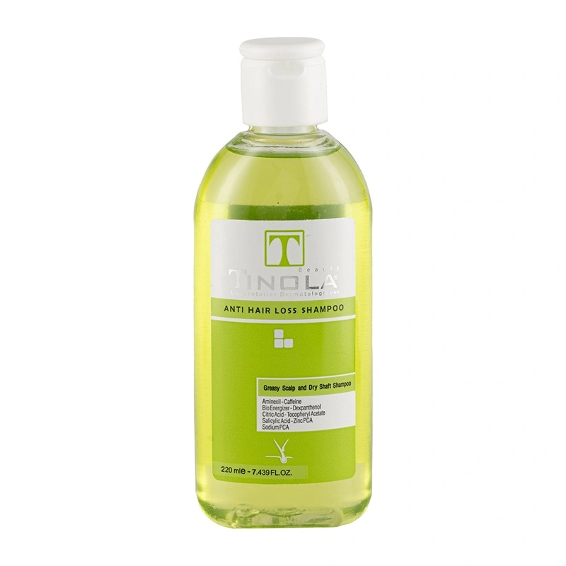 شامپو ضد ریزش تینولا مناسب کف سر چرب ساقه خشک حجم 220mL شامپو ضد ریزش تینولا مناسب کف سر چرب ساقه خشک