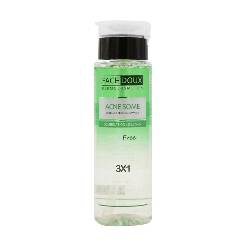 محلول پاک کننده آرایش فیس دوکس مناسب پوست چرب حجم 250mL محلول پاک کننده آرایش فیس دوکس مناسب پوست چرب