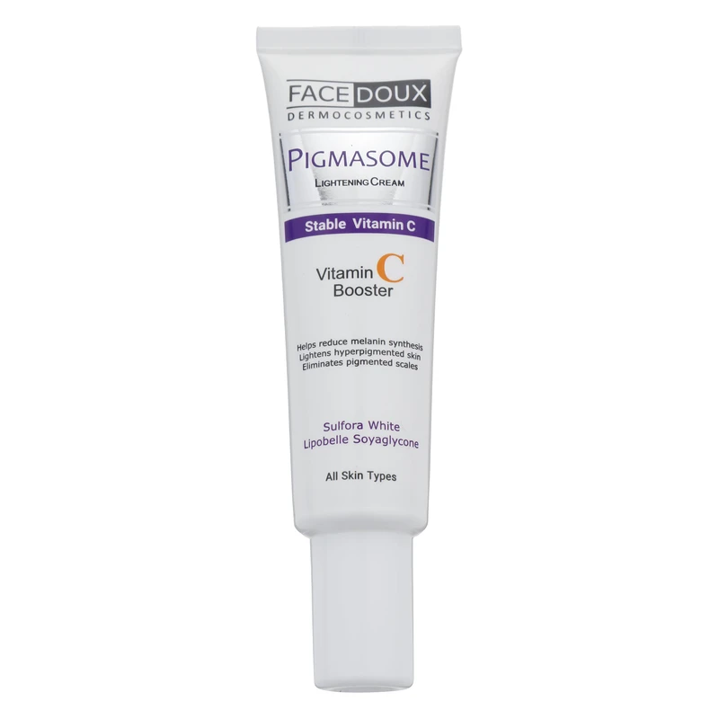 کرم روشن کننده صورت فیس دوکس حاوی ویتامین C حجم 30mL کرم روشن کننده صورت فیس دوکس مدل پیگمازوم C