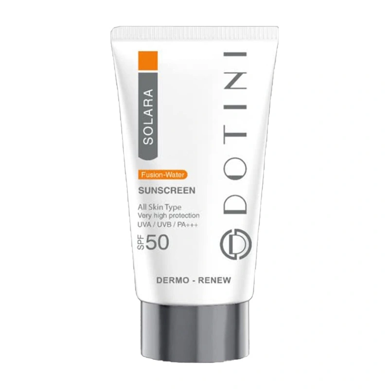 کرم ضد آفتاب بی رنگ دوتینی مدل فیوژن واتر حجم 50mL کرم ضد آفتاب بی رنگ دوتینی مدل فیوژن واتر