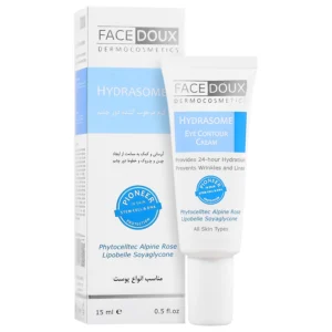 کرم مرطوب کننده دور چشم فیس دوکس مدل هیدرازوم حجم 15mL کرم مرطوب کننده دور چشم فیس دوکس